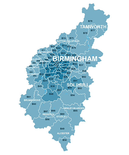 Birmingham Map (House Sale Data)